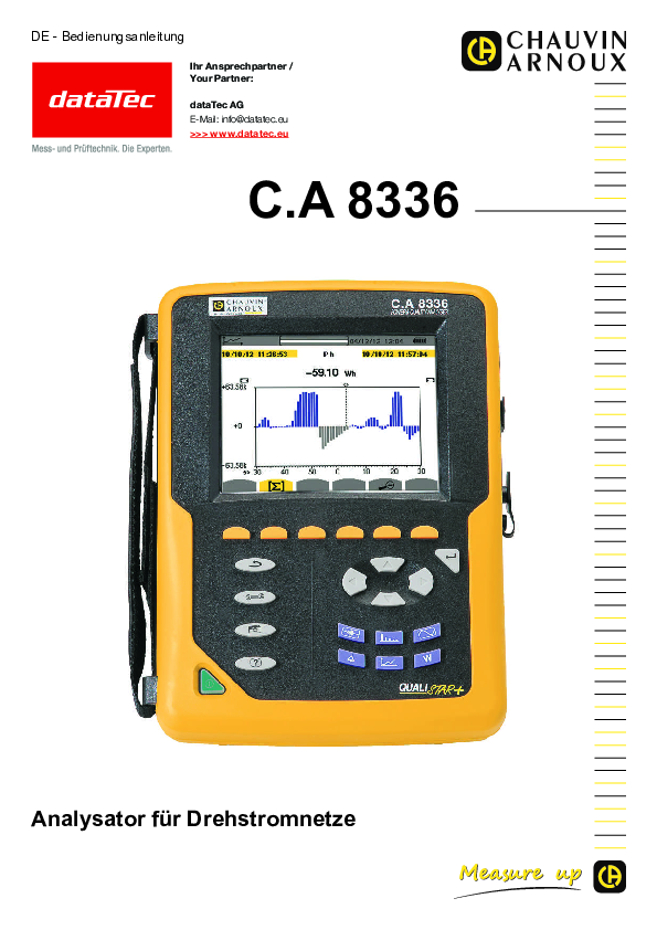 P01160591 | CA8336 network analyzer 5x V and 4x I inputs without